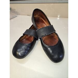 Gentle Souls Gabby Mary Jane Loafers Flats Shoes Womens Size 7 Black Leather